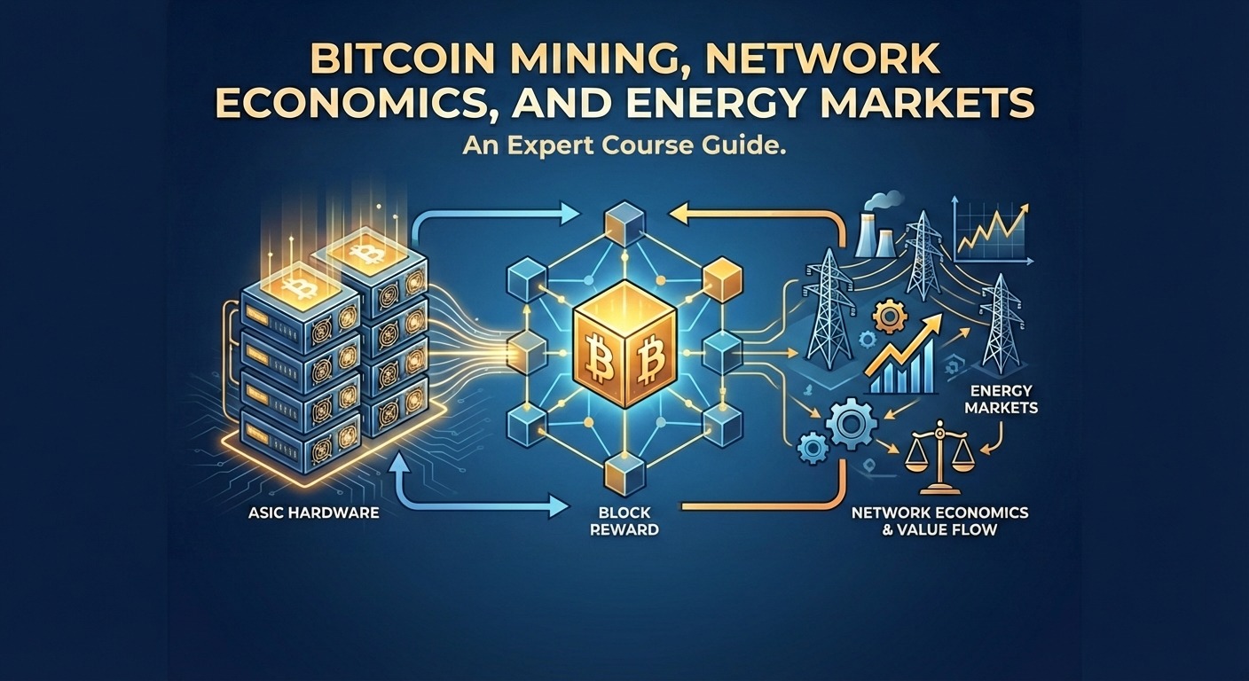Bitcoin Mining, Network Economics, and Energy Markets course